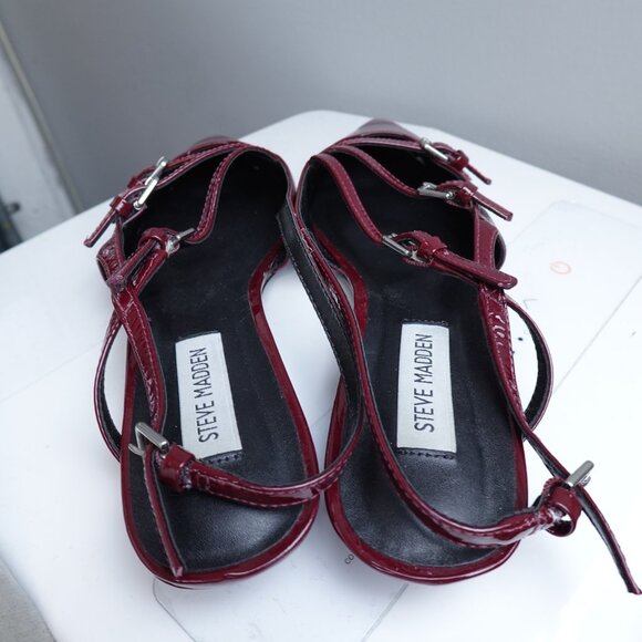 Steve Madden Women's Peony Strappy Pointed Toe Slingback Flats - Picture 4 of 7